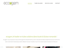 Tablet Screenshot of ecogam.ch